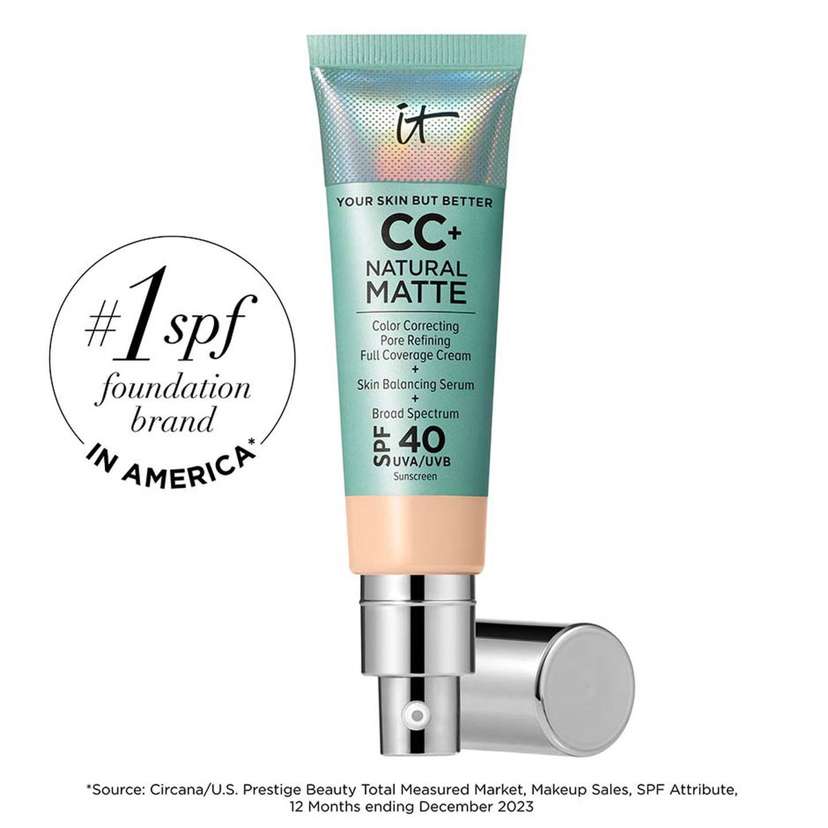CC+ Cream Natural Matte Foundation with SPF 40